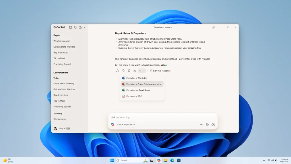 Copilot di Windows kini mampu membuat dokumen dan terhubung ke Gmail