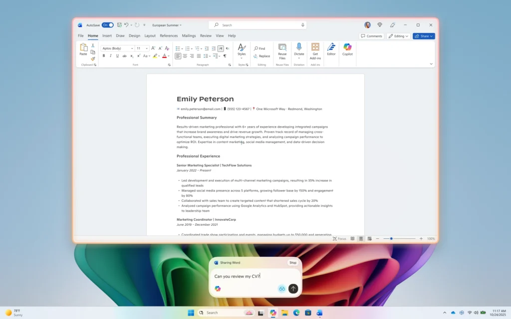 Copilot Vision di Windows kini mendukung perintah teks