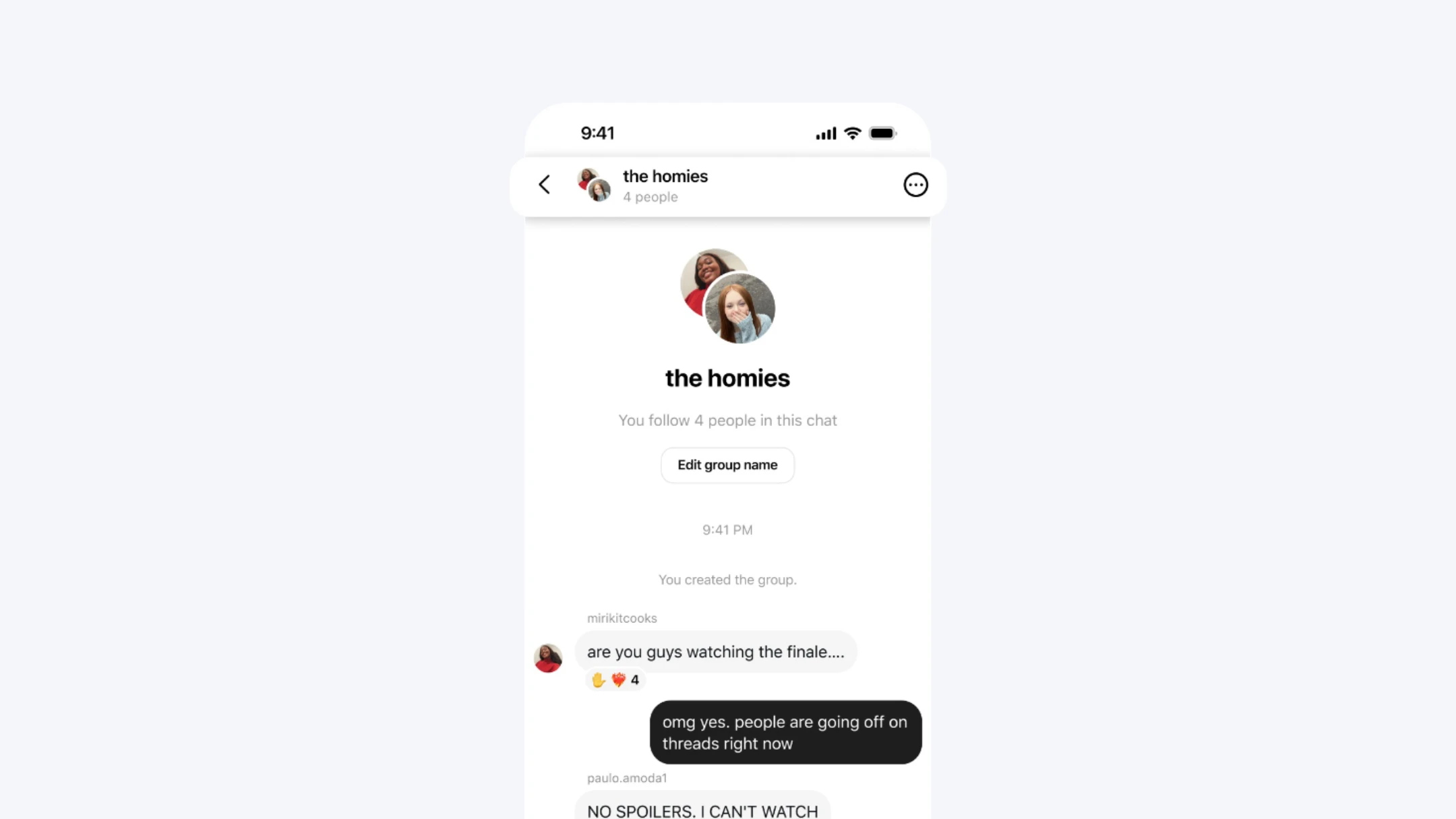 Threads kini mempunyai fitur obrolan grup